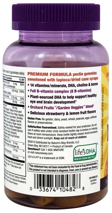 Nature's Way Alive! Prenatal Premium Gummy Multivitamin with DHA, 75 Count