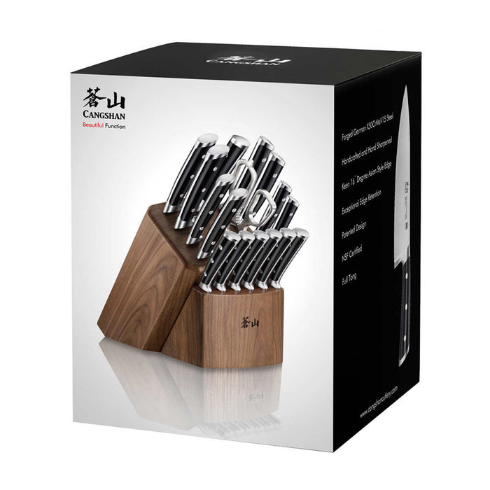 Cangshan S Series 17-piece Forged German Steel Knife Set