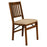 Stakmore Solid Wood Upholstered Folding Chair, Fruitwood, 2-pack