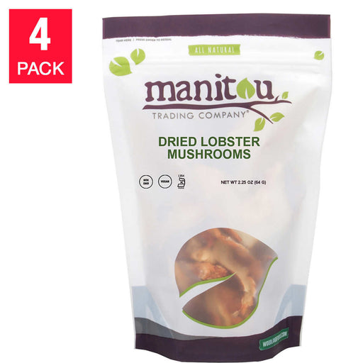 Manitou Dried Lobster Mushrooms 2.25 oz, 4-pack