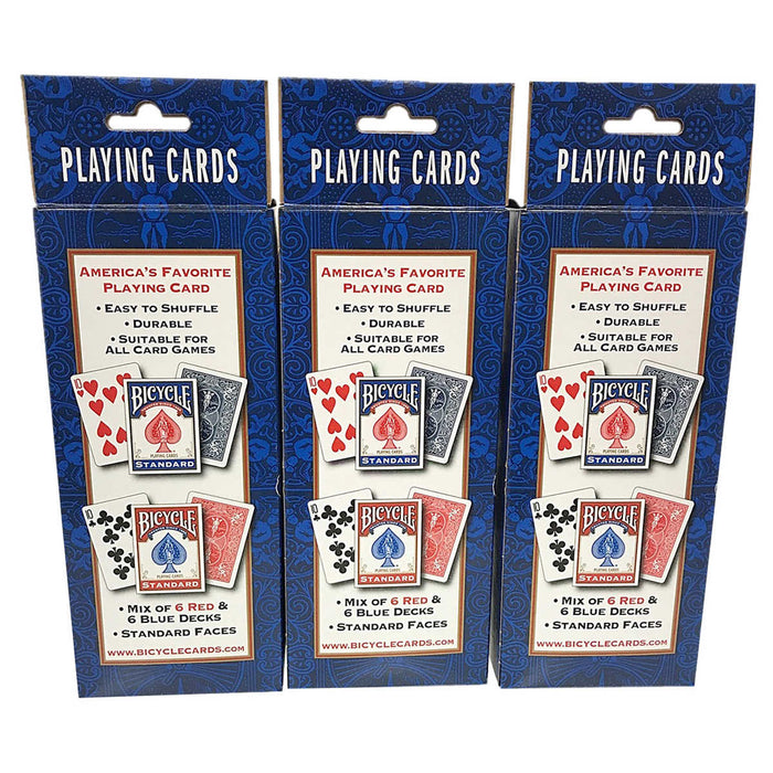 Bicycle Standard Playing Cards, 3-pack (36 Decks)