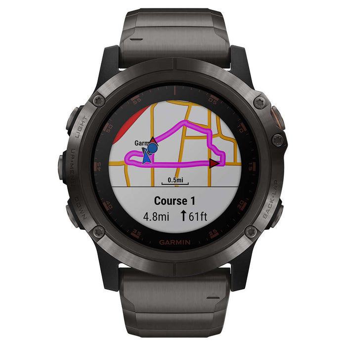 Garmin fenix 5X Plus Multisport GPS Watch with Golf Features