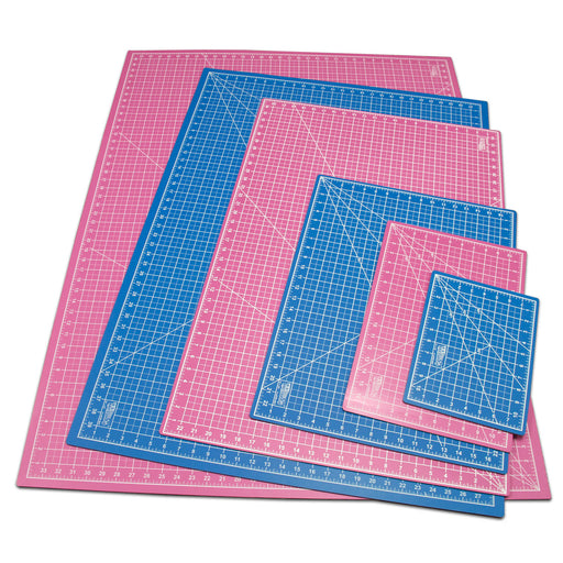 24" x 36" PINK/BLUE Self Healing 5-Ply Double Sided Durable PVC Cutting Mat