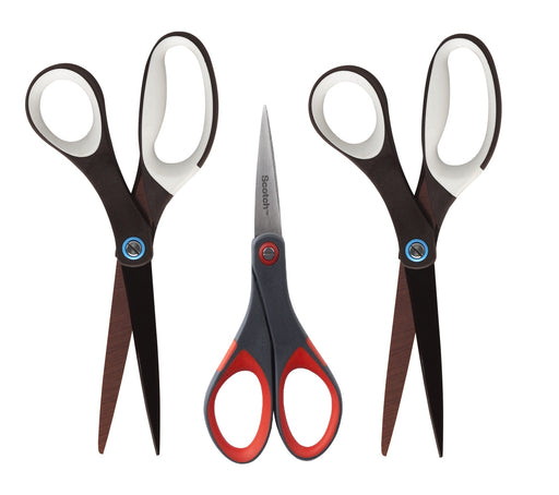 Scotch Scissor Value Pack, Non-Stick, Titanium Blades, 3 Count