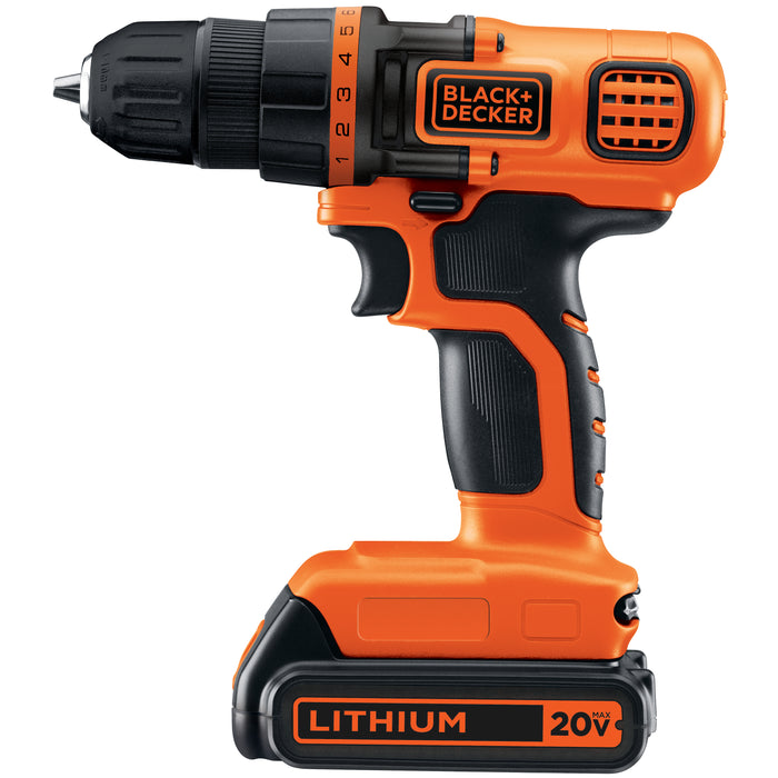 BLACK+DECKER 20-Volt MAX* 1.5 Ah Cordless Lithium-Ion 4-Tool Combo Kit, BD4KITCDCRL