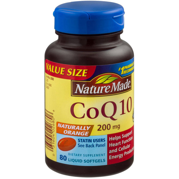 Nature Made CoQ10 Liquid Softgels, 80 CT
