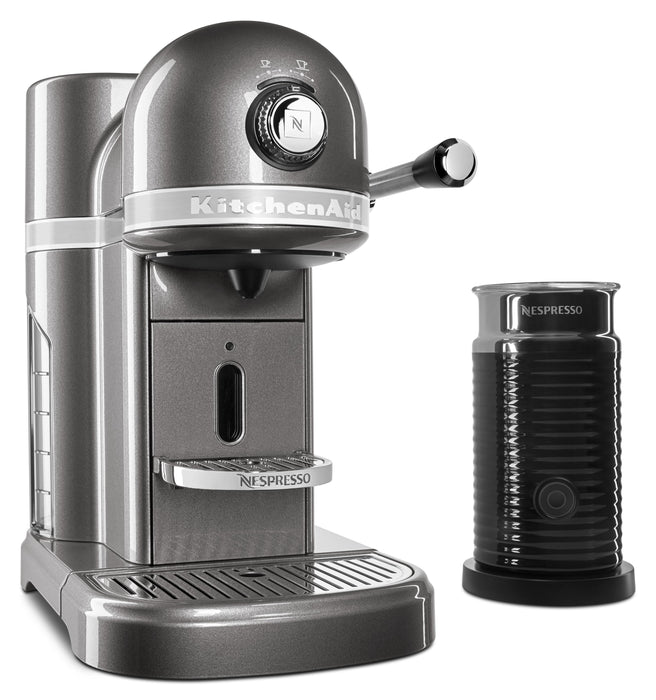 Nespresso Espresso Maker by KitchenAid with Milk Frother (KES0504MS) —