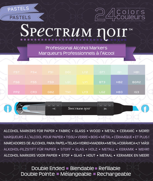 Spectrum Noir Alcohol Markers 24/Pkg Pastels —