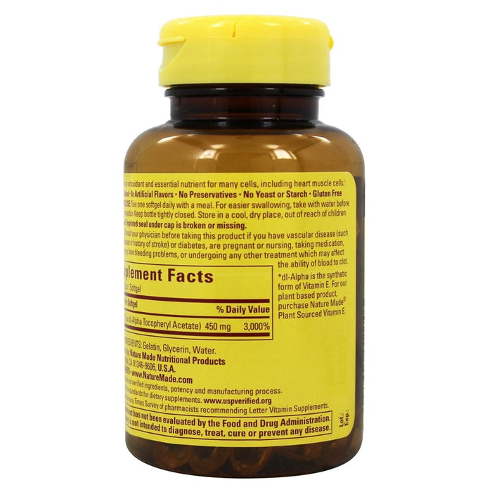 Nature Made - Vitamin E dl-Alpha 400 mg. - 60 Liquid Softgels