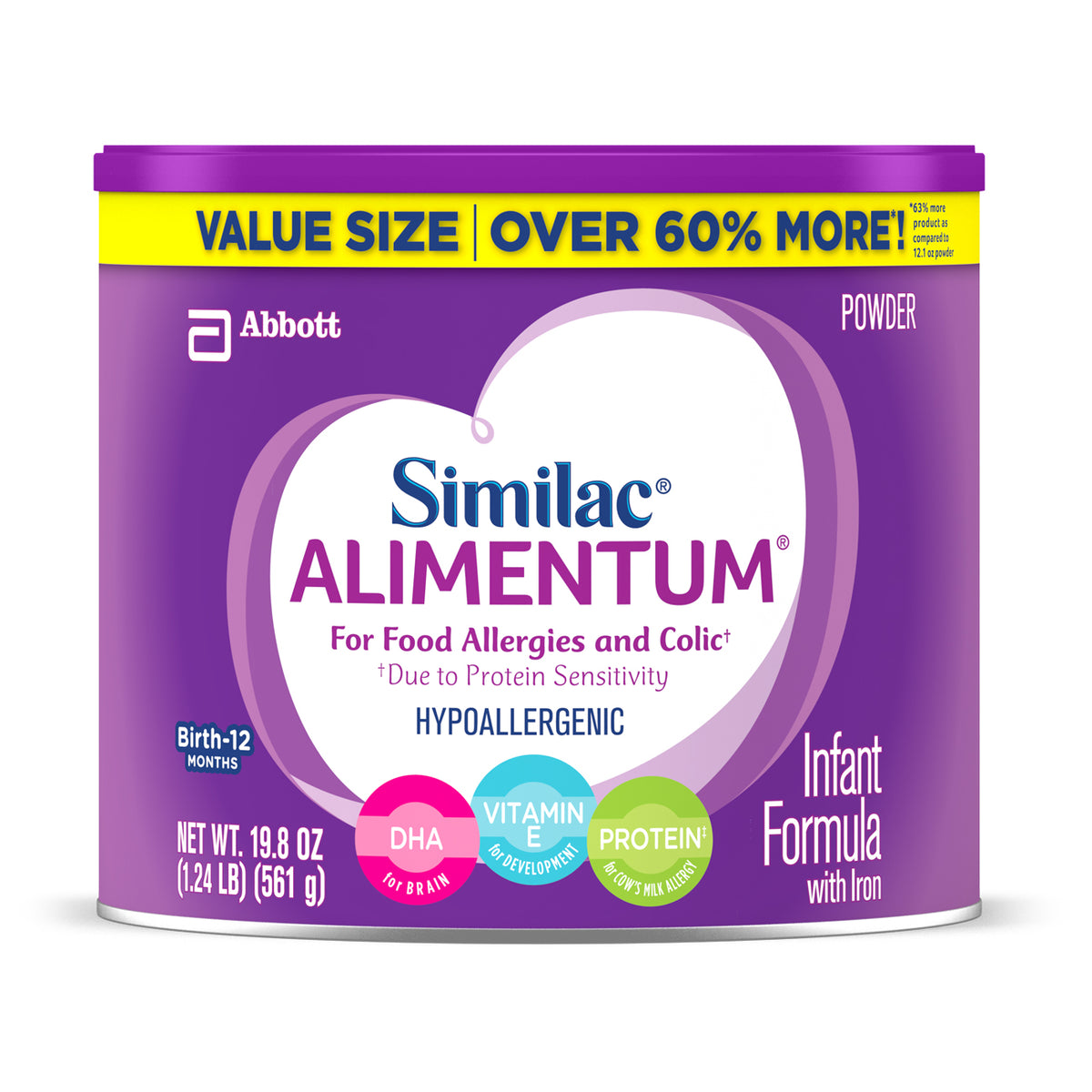 Similac Alimentum Hypoallergenic Infant Formula for Food Allergies and ...