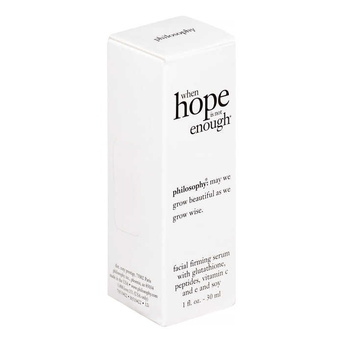 Philosophy When Hope is Not Enough Facial Firming Serum, 1 Oz