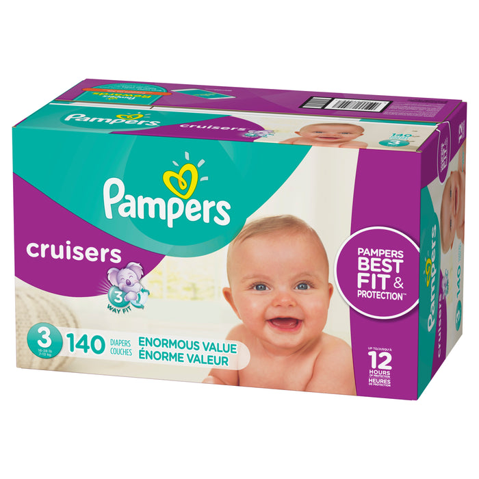 Pampers Cruisers Diapers Size 3 140 Count