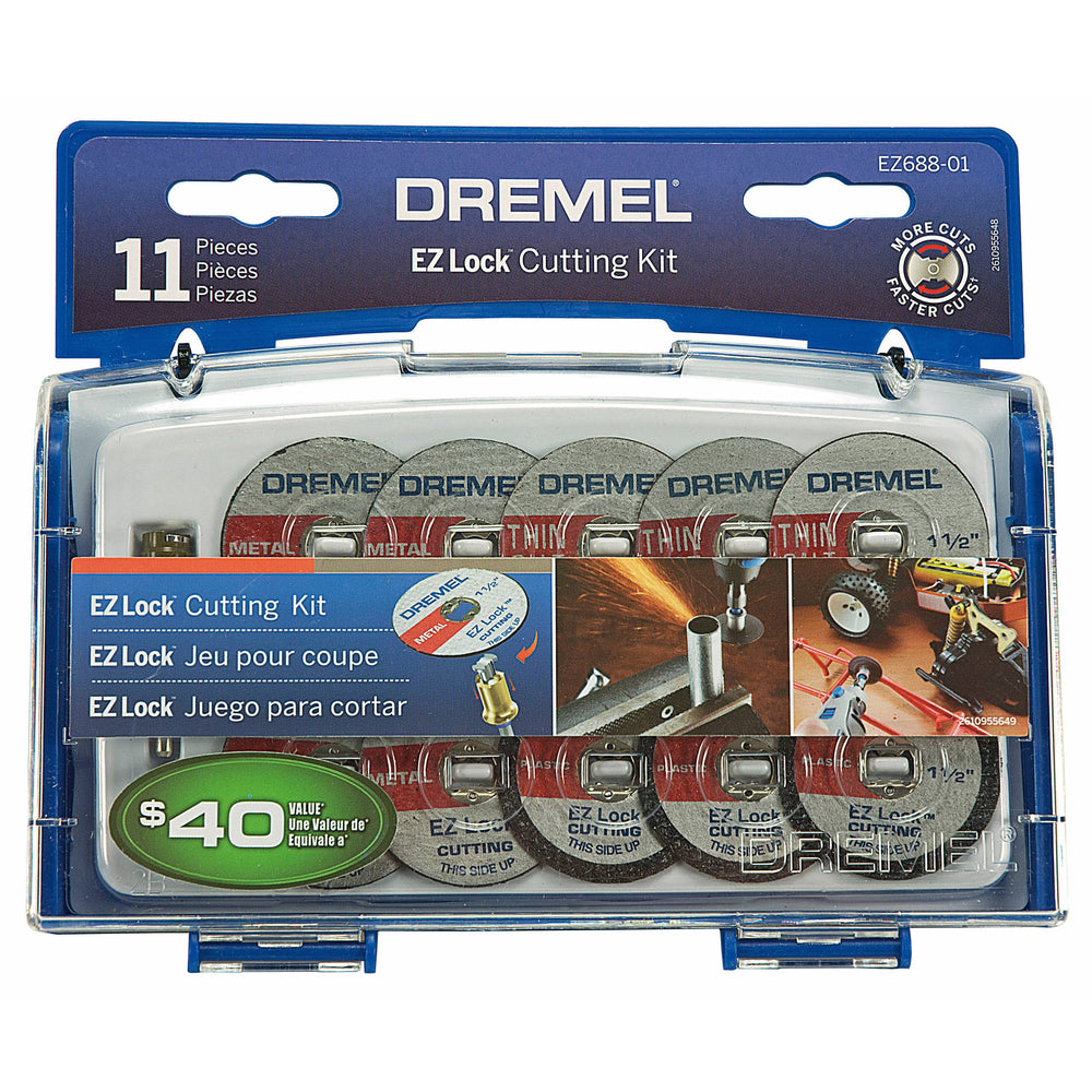 Dremel EZ688-03 Rotary Tool EZ Lock Cutting Kit, 11-Piece