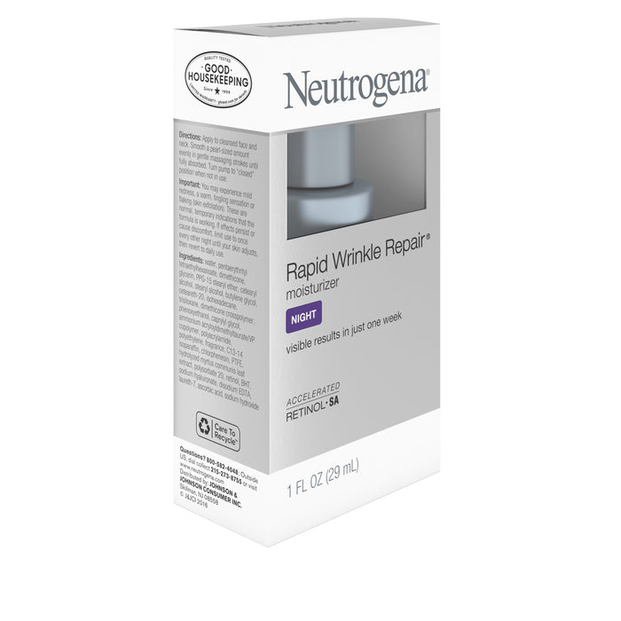 Neutrogena Rapid Wrinkle Repair Hyaluronic Acid Night Moisturizer, 1 fl. oz