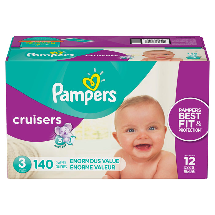 Pampers Cruisers Diapers Size 3 140 Count