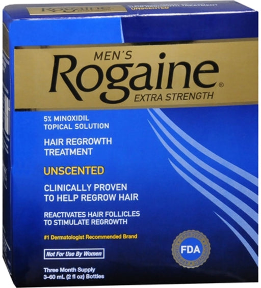 Rogaine Men's Extra Strength Unscented 6 oz (Pack of 4)