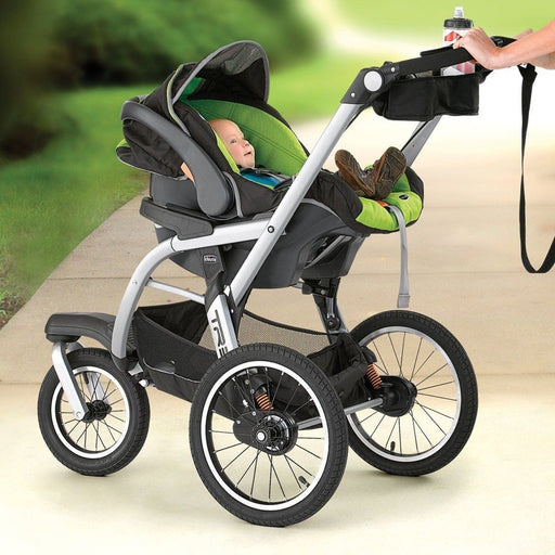 Chicco TRE KeyFit Fit2 Compatible Lightweight Infant Jogging Stroller, Titan