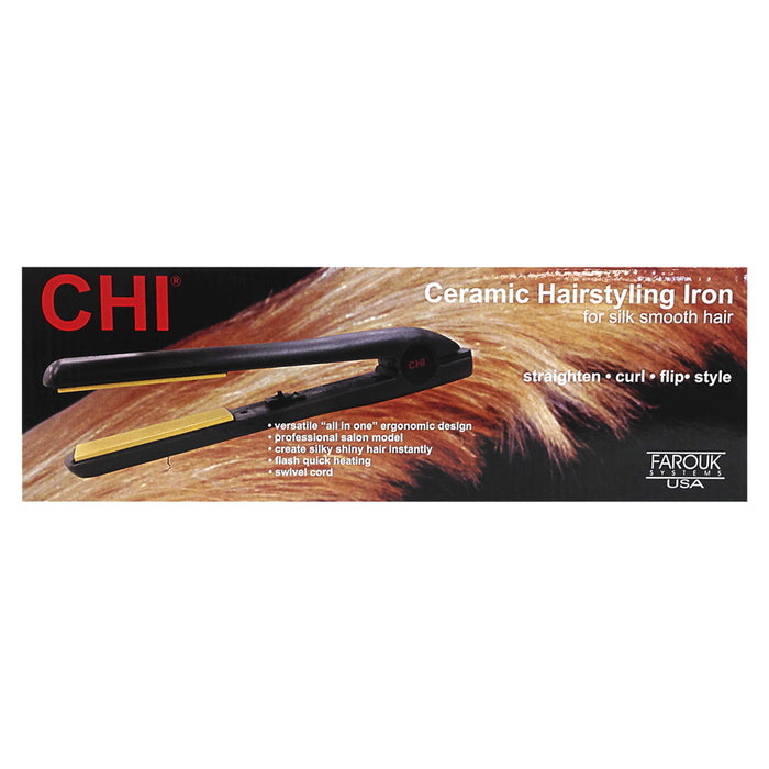 Chi Original Ceramic Hairstyling Flat Iron Straightener, 1"