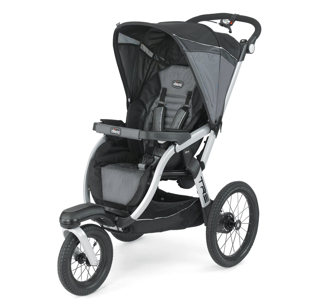 Chicco TRE KeyFit Fit2 Compatible Lightweight Infant Jogging Stroller, Titan