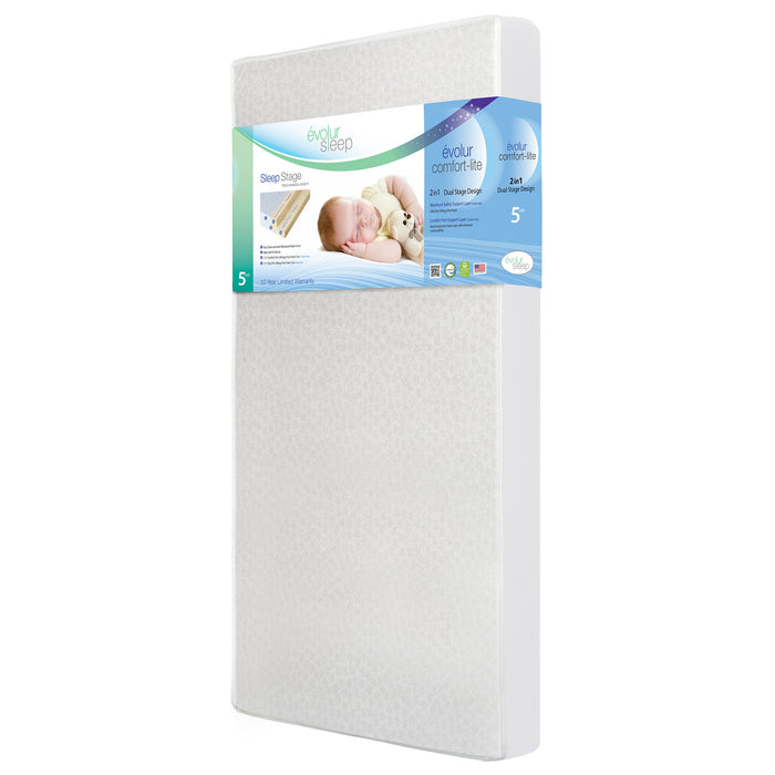 Evolur Sleep Breathable Dual Stage Comfort-Lite 5” Foam Mattress