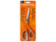 Fiskars Bent Ergonomic Orange Scissors, 1 Each