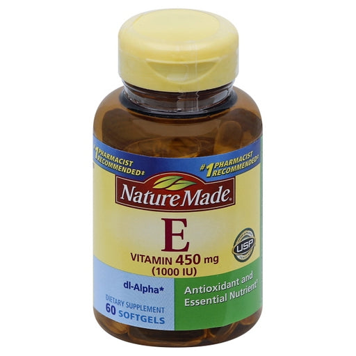 Nature Made - Vitamin E dl-Alpha 400 mg. - 60 Liquid Softgels