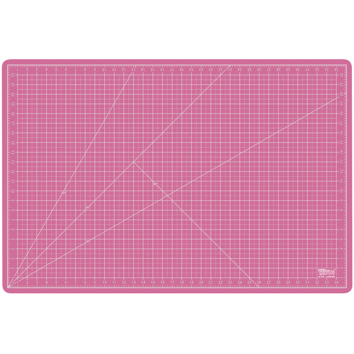 24" x 36" PINK/BLUE Self Healing 5-Ply Double Sided Durable PVC Cutting Mat