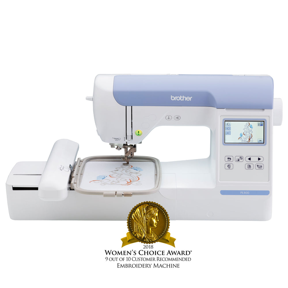 Brother PE800, 5”x7” Embroidery-only machine with color touch LCD disp —