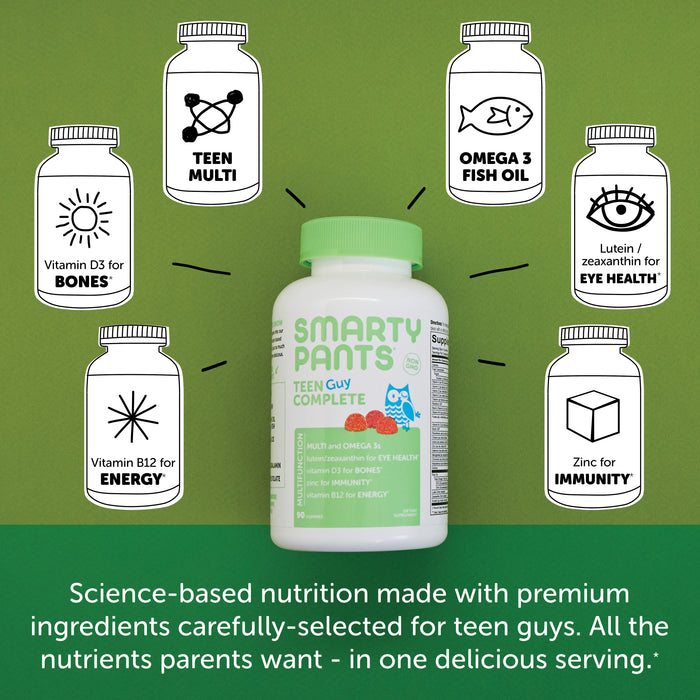 SmartyPants Teen Guy Complete Multivitamin Gummies, 90 ct