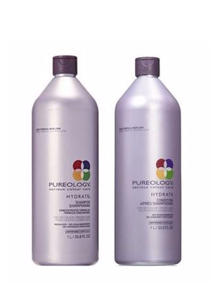 Pureology Hydrate Shampoo And Conditioner Liter Set, 33.8 Fl Oz