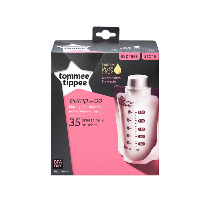 Tommee Tippee Pump and Go Breast Milk Storage Bags - 35 Count