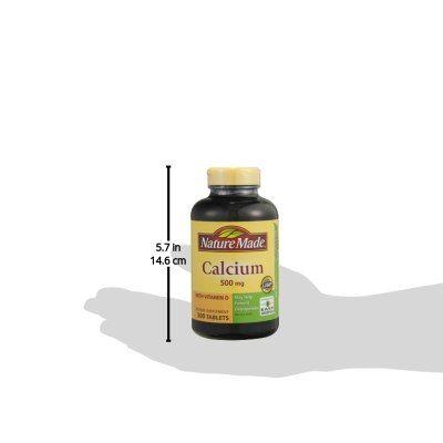 Nature Made Calcium + Vitamin D Tablets, 500mg, 300 Ct