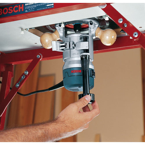 Bosch 1617EVS Electronic Fixed Base Corded Router, 120 VAC, 12 A, 2.25 hp, 8000 - 25000 rpm