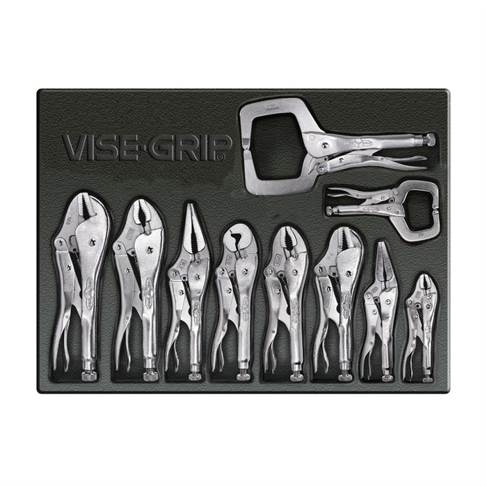 Irwin Vise-Grip Locking Plier and C-Clamp Set, 1078Tray
