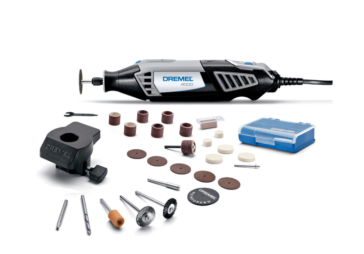 Dremel 4000-1/26 1.6 Amp Corded Variable Speed Rotary Tool, 1 Attachment And 26 Accessories