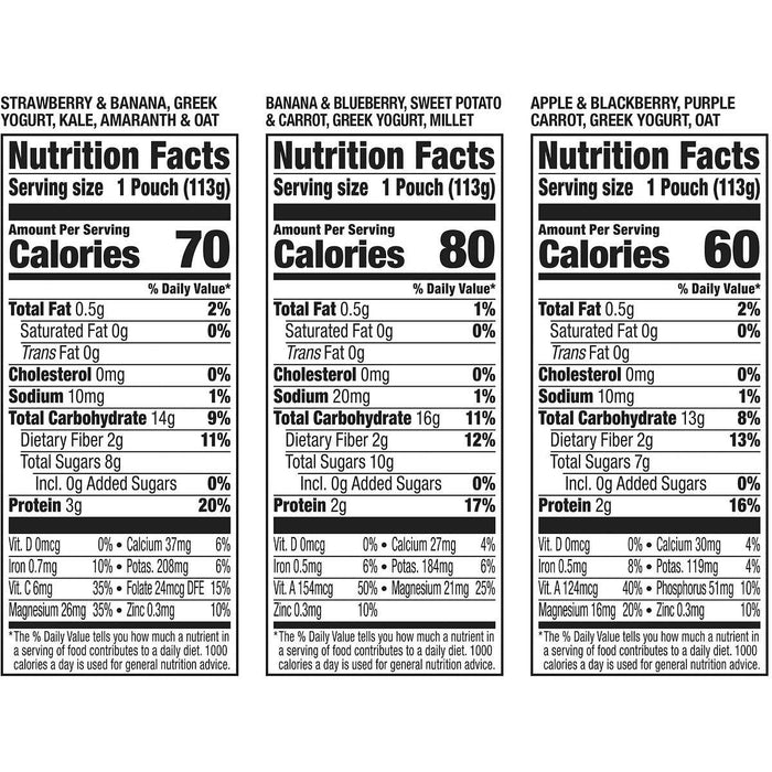 Plum Organics Mighty 4 Blends Variety, 2-pack