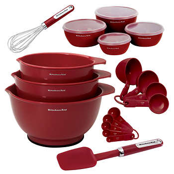 KitchenAid Classic Mixing Bowls, Set of 3, Empire Red 