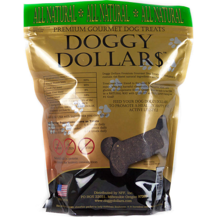 Doggy Dollars Premium Beef Dog Treats 32 oz, 2-pack