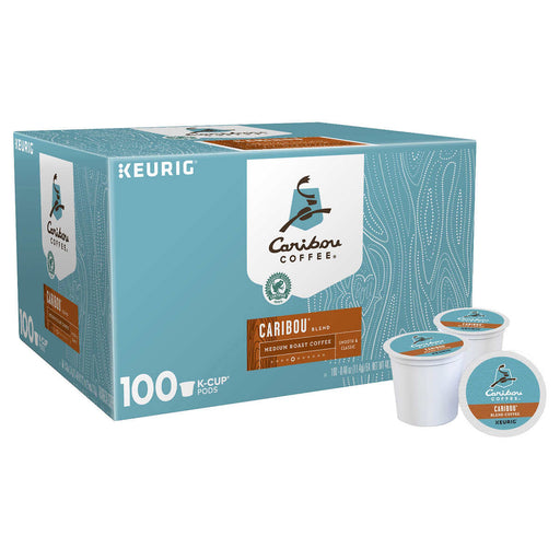 Caribou Coffee, Caribou Blend, Medium Roast, K-Cup Pods, 100ct