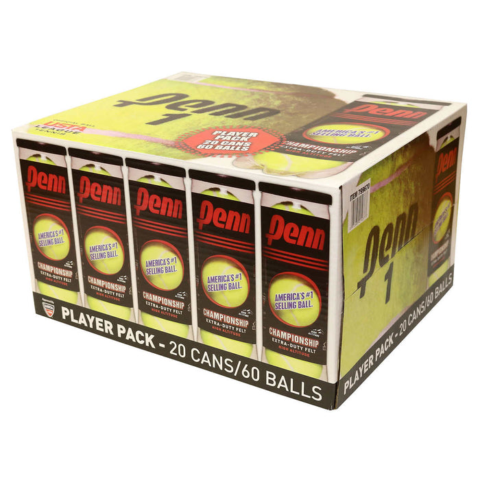 Penn Championship Tennis Balls, 20-pack