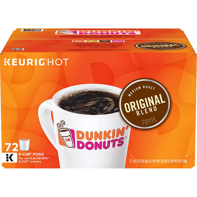 Dunkin' Donuts, Original Blend, Medium Roast, K-Cup Pods, 72ct