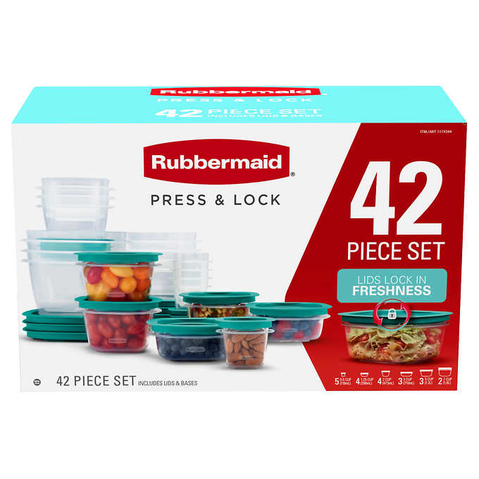 Rubbermaid Flex & Seal Food Storage Set with Easy-Find Lids (42-Piece)