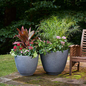 Monzonite Metro Planter, 2-pack