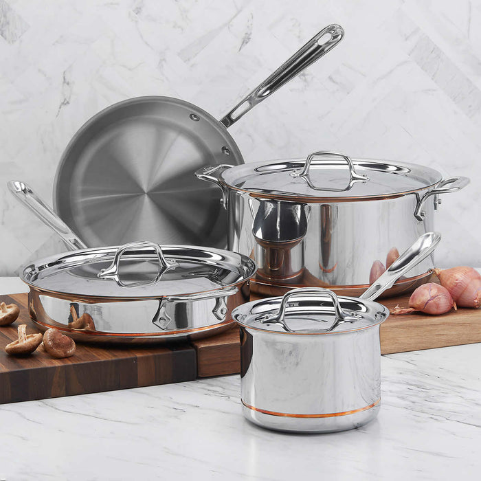 All-Clad Stainless Steel 7 Piece Cookware Set