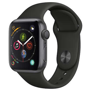 Apple Watch Series 4 GPS with Black Sport Band - 40mm - Space Gray