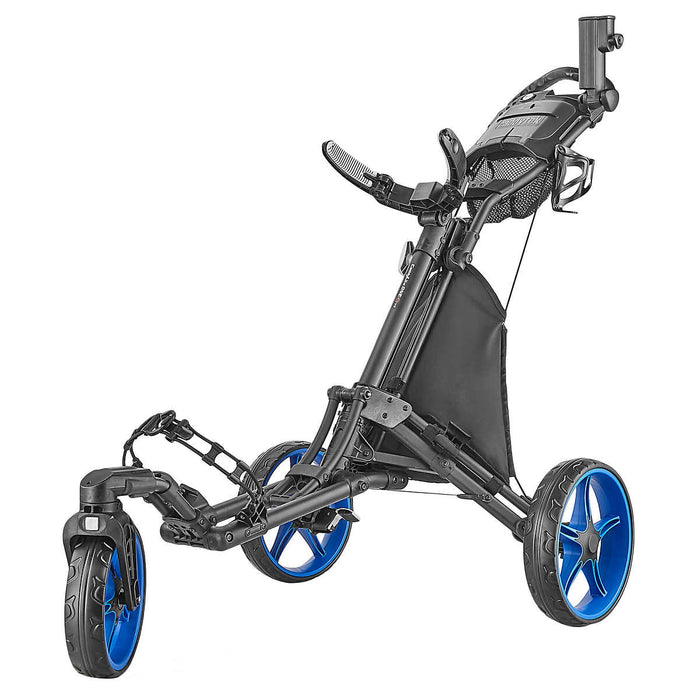 CaddyTek 3-wheel Golf Cart with Swivel Front Wheel