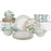 Fitz and Floyd Toulouse Green 16-piece Dinnerware Set