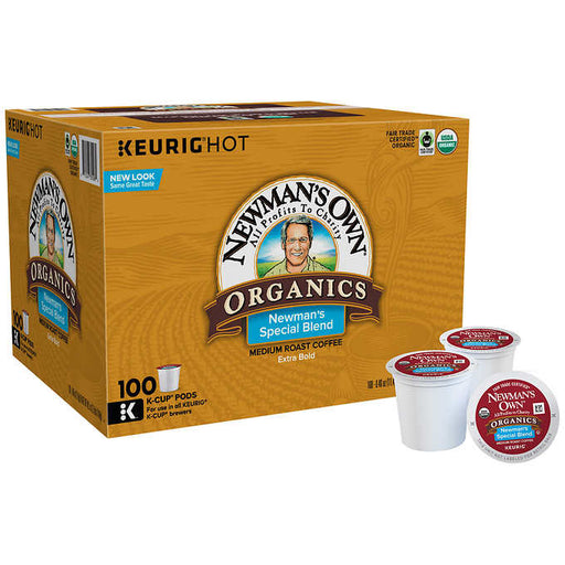 Newman's Own Organics Special Blend, Medium Roast, K-Cup Pods 100ct