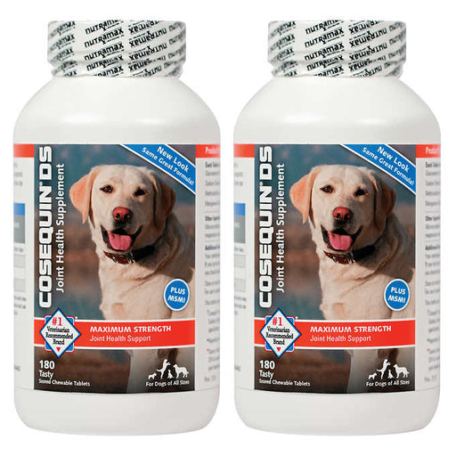 Cosequin DS Plus MSM Joint Health Supplement for Dogs 180 Tablets, 2-count