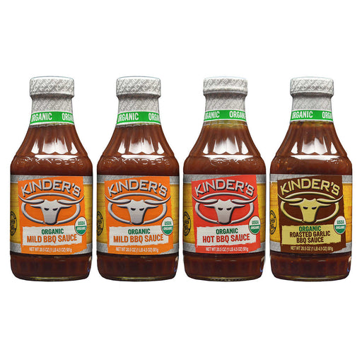 Kinder's Organic BBQ Sauce Variety 20.5 oz., 4-pack